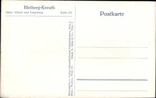 Ak Bleiberg Kreuth Kärnten, Gesamtansicht