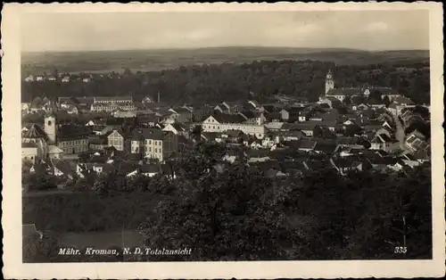 Ak Moravský Krumlov Mährisch Kromau Südmähren, Totalansicht