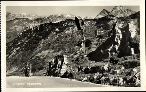 Ak Arlberg Tirol, Passhöhe