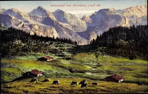 Photochromie Gotzenalpe mit Hochkönig