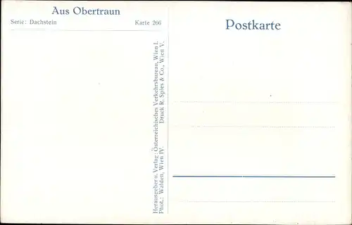 Ak Obertraun Oberösterreich, Dorfpartie