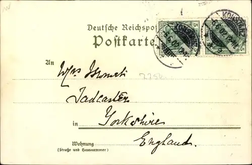 Künstler Litho Mutter, K., Konstanz am Bodensee, Stadtansicht, Turm