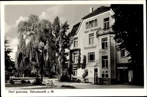 Ak Rolandswerth Remagen am Rhein, Hotel Gretenhof