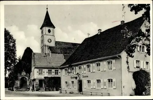 Ak Schliengen im Schwarzwald, Gasthof zur Sonne