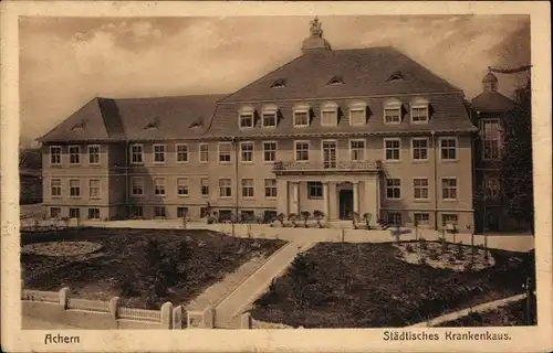 Ak Achern in Baden Schwarzwald, Städtisches Krankenhaus