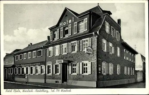 Ak Wiesloch im Rhein Neckar Kreis, Hotel Pfalz, Außenansicht, Winzerhaus