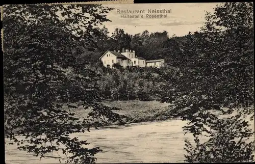 Ak Rosenthal Zittau in der Oberlausitz, Restaurant Neissthal