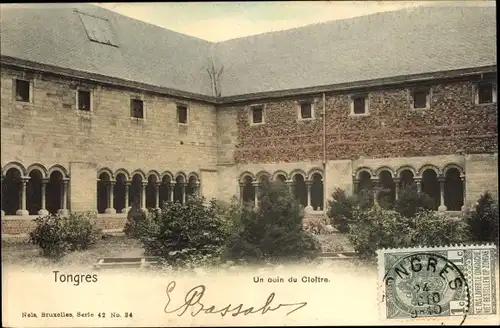 Ak Tongres Tongeren Flandern Limburg, Un coin du Cloitre