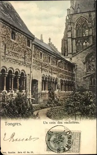 Ak Tongres Tongeren Flandern Limburg, Un coin des encloitres