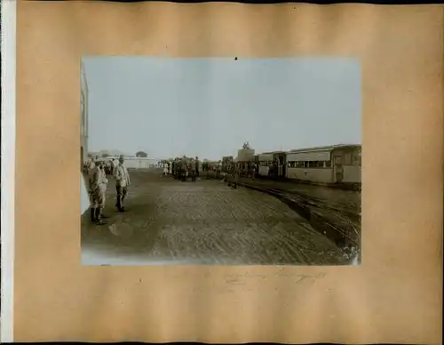 Foto 1906, Okahandja Namibia Deutsch Südwestafrika, Ankunft Gouverneur Friedrich von Lindequist