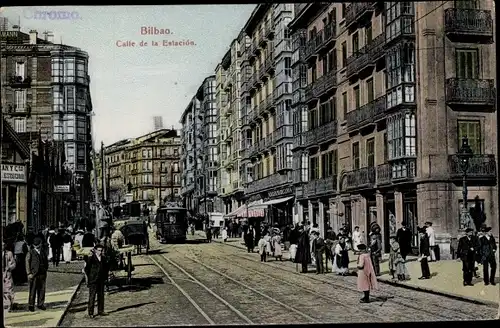 Ak Bilbao Baskenland, Calle de la Estacion
