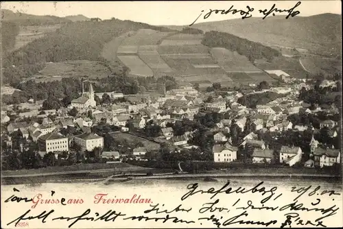 Ak Jeseník Frývaldov Freiwaldau Region Olmütz, Gesamtansicht