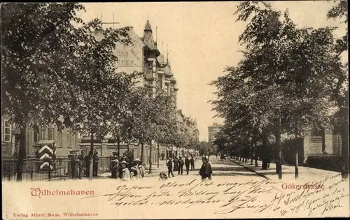 Ak Wilhelmshaven an der Nordsee, Gökerstraße