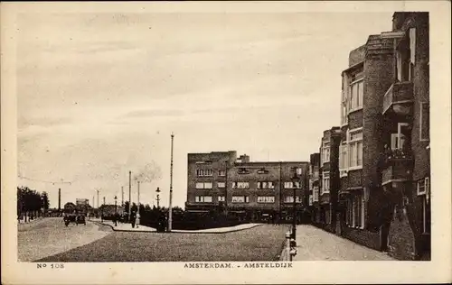 Ak Amsterdam Nordholland Niederlande, Amsteldijk