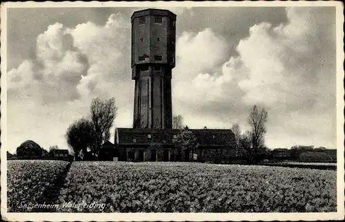 Ak Sassenheim Südholland, Wasserturm