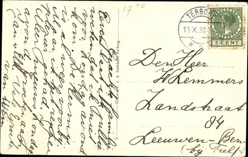 Ak Terborg Gelderland, Hoofdstraat