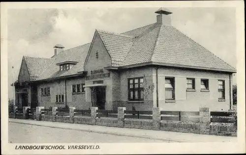 Ak Varsseveld Gelderland Niederlande, Landbouwschool