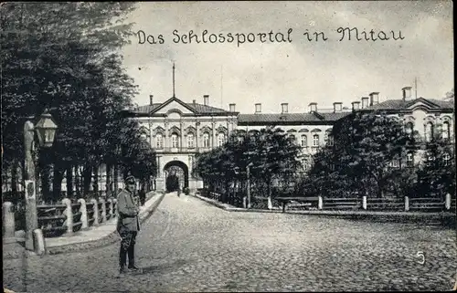 Ak Jelgava Mitau Lettland, Schloss, Schlossportal