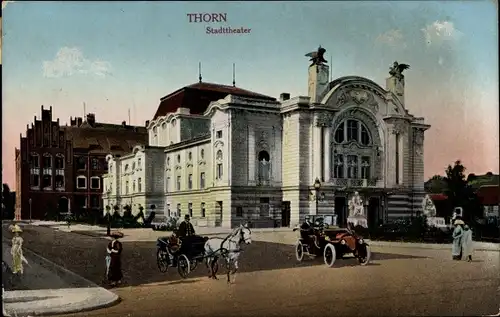 Ak Toruń Thorn Westpreußen, Stadttheater