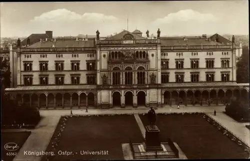Ak Kaliningrad Königsberg Ostpreußen, Universität, Parkanlage, Denkmal