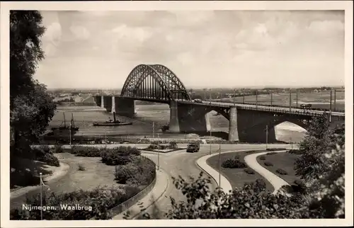 Ak Nijmegen Gelderland, Waalbrug