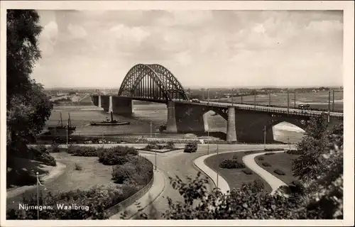 Ak Nijmegen Gelderland, Waalbrug