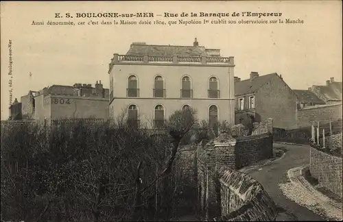 Ak Boulogne sur Mer Pas de Calais, Rue de la Baraque de l'Empereur