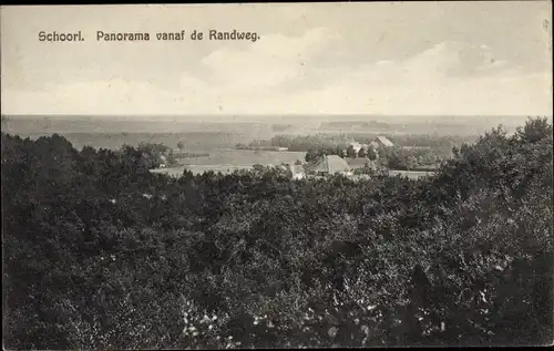 Ak Schoorl Nordholland Niederlande, Panorama vanaf de Randweg