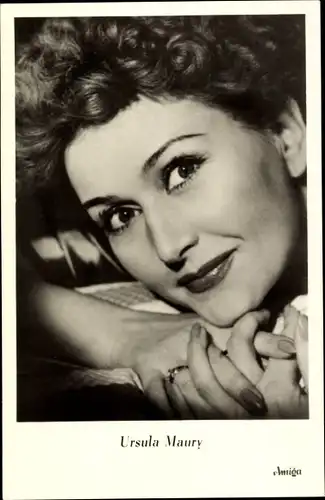 Ak Sängerin Ursula Maury, Portrait, Amiga