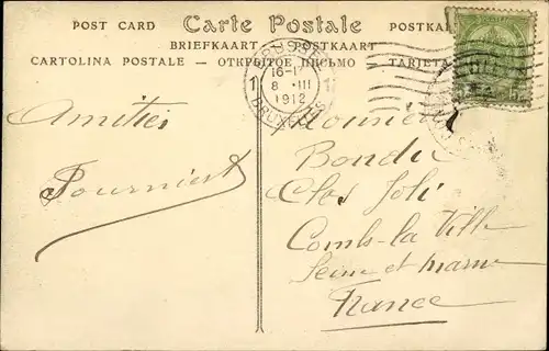 Ak Brüssel Belgien, Hall Gate, Häuser