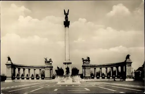 Ak Budapest Ungarn, Millenium Denkmal