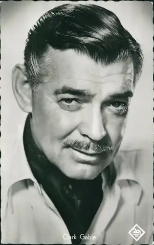 Ak Schauspieler Clark Gable, Portrait, Treffpunkt Hongkong