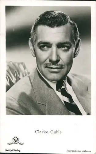 Ak Schauspieler Clarke Gable, Portrait, Metro Goldwyn Mayer