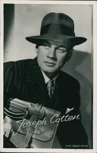 Ak Schauspieler Joseph Cotten, Portrait