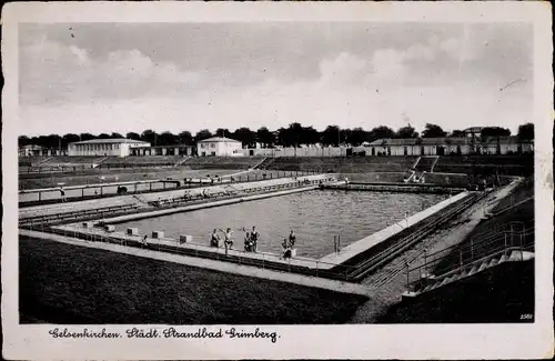 Ak Gelsenkirchen im Ruhrgebiet, Städt. Strandbad Grimberg