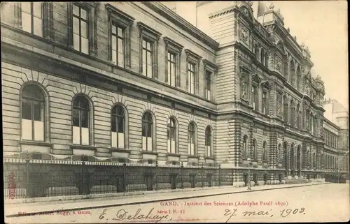Ak Gand Gent Ostflandern, Institut des Sciences