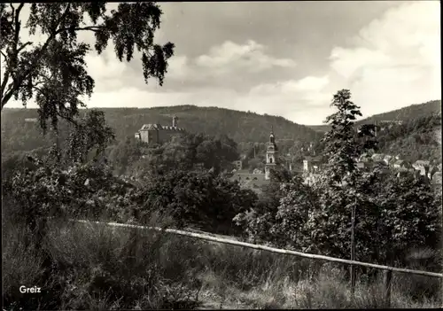 Ak Greiz im Vogtland, Panorama