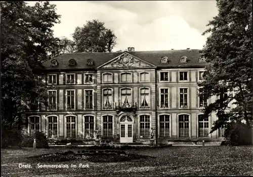Ak Greiz im Vogtland, Sommerpalais, Park