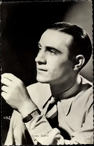 Ak Schauspieler Tino Rossi, Portrait