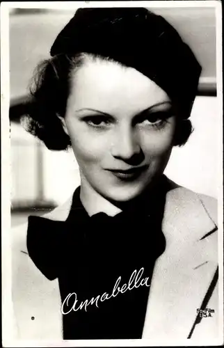 Ak Schauspielerin Annabella, Portrait
