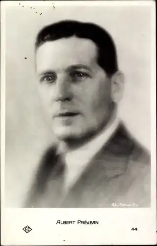 Ak Schauspieler Albert Prejean, Portrait