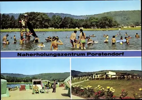 Ak Porstendorf Neuengönna Thüringen, Naherholungszentrum, Badesee