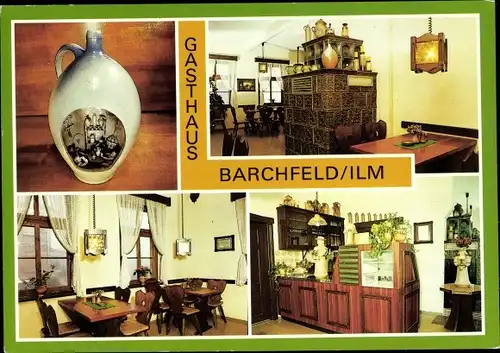 Ak Barchfeld Kranichfeld in Thüringen, Gasthaus, Inneres