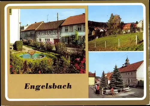 Ak Engelsbach Leinatal Thüringen, Hauptstraße, Dorfstraße