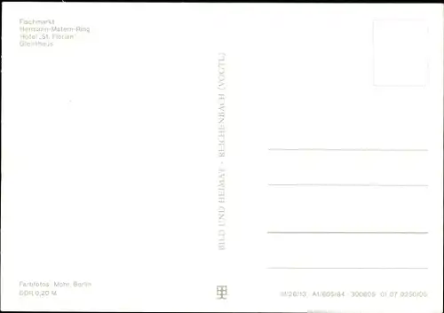 Ak Halberstadt am Harz, Hotel St. Florian, Hermann-Matern-Ring, Gleimhaus