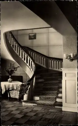 Ak Karnzow Kyritz in der Prignitz, Genesungsheim Ernst Thälmann, Treppenaufgang