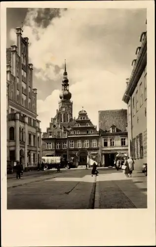 Ak Hansestadt Greifswald, Giebelhäuser