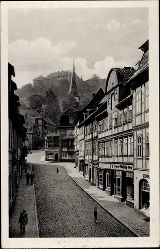 Ak Blankenburg am Harz, Trenkestraße, Schloss