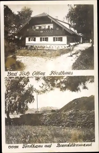 Ak Bad Tölz in Oberbayern, Blick vom Forsthaus auf Benediktenwand