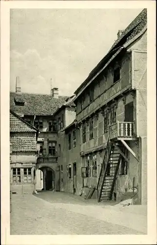 Ak Braunschweig in Niedersachsen, Hof der ehemaligen Nationalbrauerei an der Wendenstraße 5